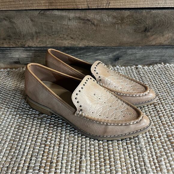 Mi.Im Tan Pointed Toe Genuine Leather Flats Size 6 - Picture 1 of 13
